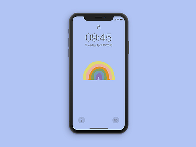 Rainbow Wallpaper drawing free freebie illustration rainbow wallpaper