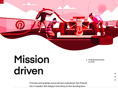 Pinterest | Design Genome Project blue design education grid illustrations product product illustration red typography ui user interface vector