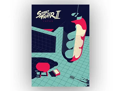 Streetfighter 2 - Japan capcom fan art game art japan poster streetfighter