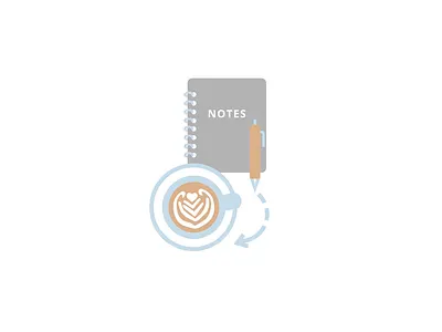 Custom Consulting Icon Design coffee design icon iconography icons illustration latte latte art notebook ux vector