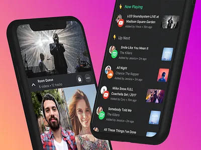 Queue it up! dj live mobile music party playlist soundcloud spotify youtube