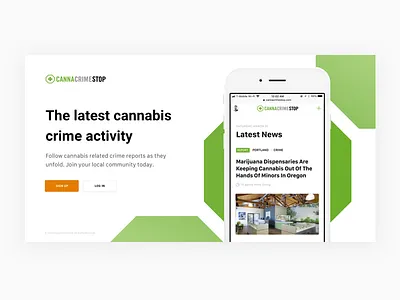 Mobile App Landing Page blog editorial homepage landing page mobile download news octagon splash page ui