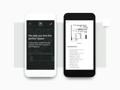 Parcel of Property Mobile design floorplan home layout mobile office real estate ui ux web
