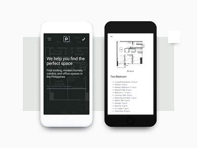 Parcel of Property Mobile design floorplan home layout mobile office real estate ui ux web