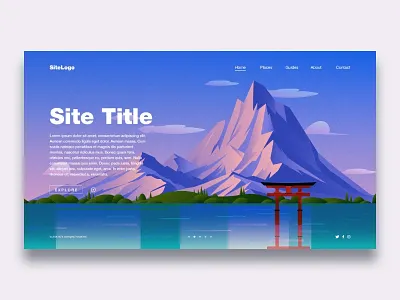 Illustration Landing Page illustration landing