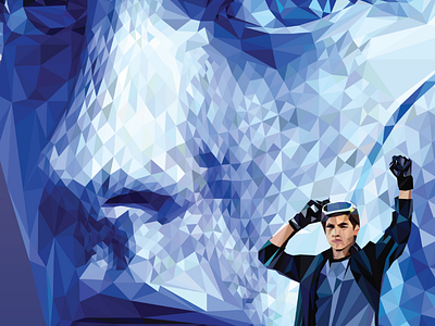 The Earth is dying. design illustration low poly one parzival player polygon ready visual