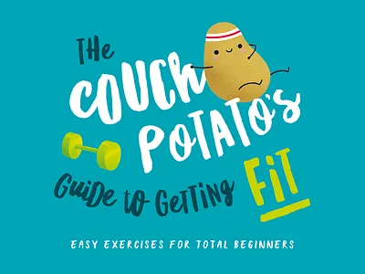 Couch Potato Book Cover #02 book cover digital fitness illustration potato