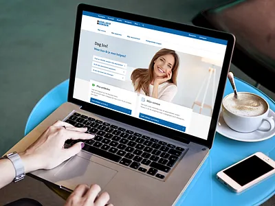 Mijn Omgeving DvhN - Dashboard blue dashboard design dvhn laptop mockup ndc ndc media newspaper webdesign