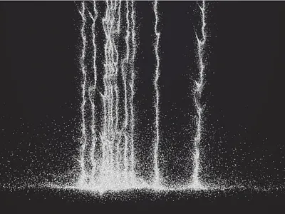 Waterfall suspense art code generated procedural svg waterfall