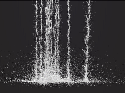 Waterfall suspense art code generated procedural svg waterfall