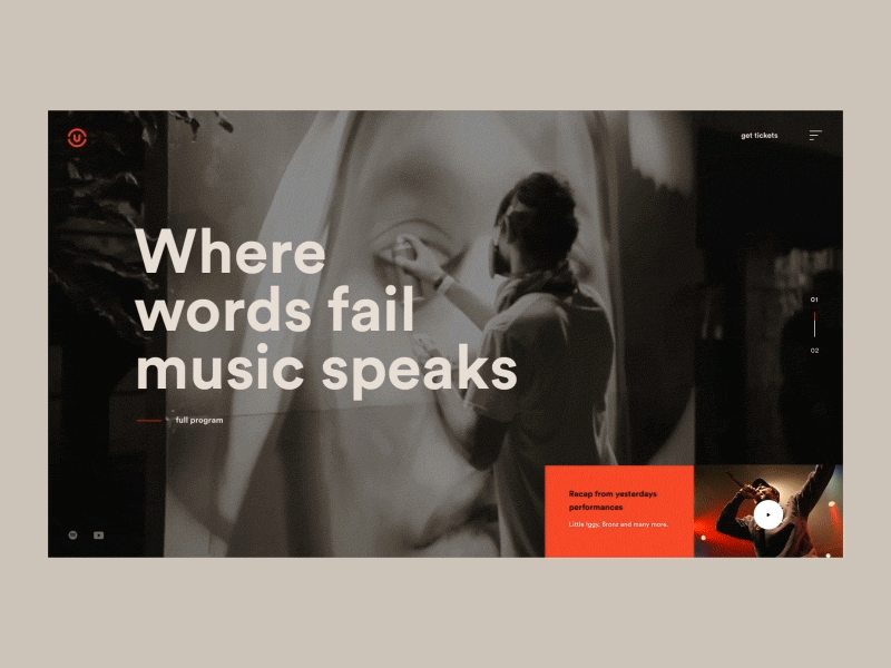 Underground black clean dark design music pastel red