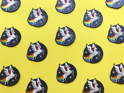 Above and Beyonder Patch company culture focus lab patch pegacorn pegasus rainbow unicorn