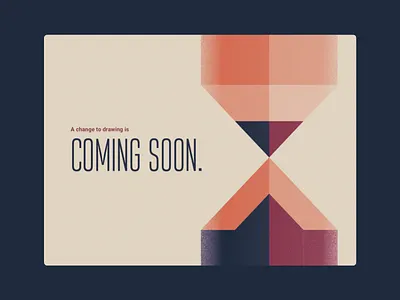 DailyUI #48: Coming Soon card daily ui dailyui grain illustration pencil texture