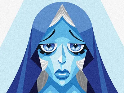 Blue Diamond 2.0 blue diamond flat geometric illustrator steven universe