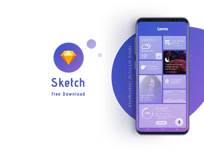 lamia artificial intelligence app concept free ske . app free mobile sketch template ui ux