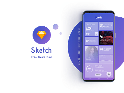 lamia artificial intelligence app concept free ske . app free mobile sketch template ui ux