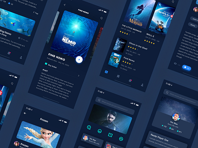 Film Review - App app dark movie nemo ui ux