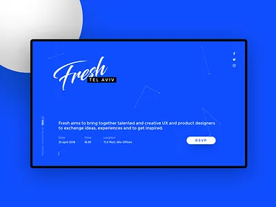 Fresh Meetup Website conference fresh meetup product ui ux