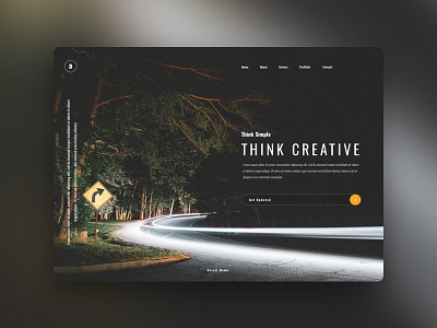 Think Creative : Header Exploration clear colour creative google header minimal style think typography uber ui ux