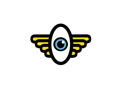 Flying Eyeball Illustration eye eyeball eyes fun graphic design icons illustration life portfolio poster technology vector