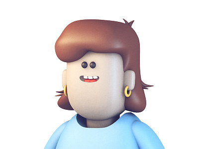 Susan 3d c4d character cinema 4d female hair model person render susan sweater woman