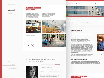 School Websites - About Us brand college course education gradients homepage info page school university website