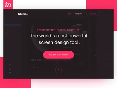 Invision Studio-Tools Experiment experiment header invision studio mockup tools ui