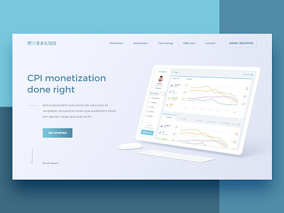 Affiliate Network Website Home page design desktop fitness ui ux web website