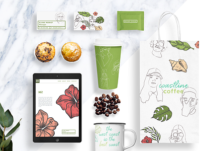 Coastline Coffee - MWCM brand coffee creative market hipster identity la los angeles mwcm shop west coast