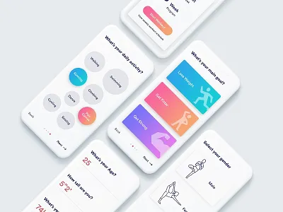 Fitness App app design ui user experience user interface ux