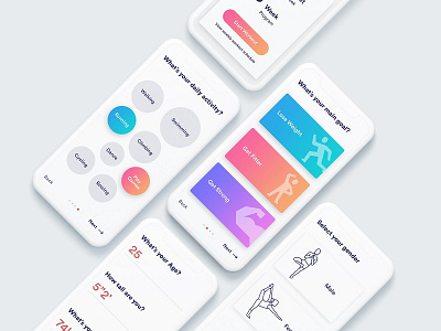 Fitness App app design ui user experience user interface ux