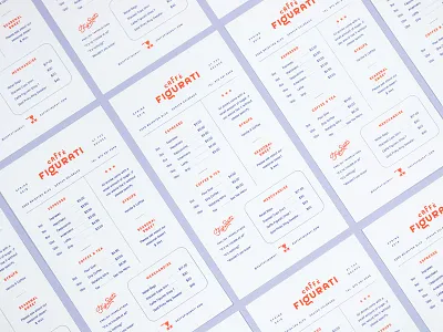 Caffe Figurati Menu Design cafe caffe coffee denver figurati industry layout menu