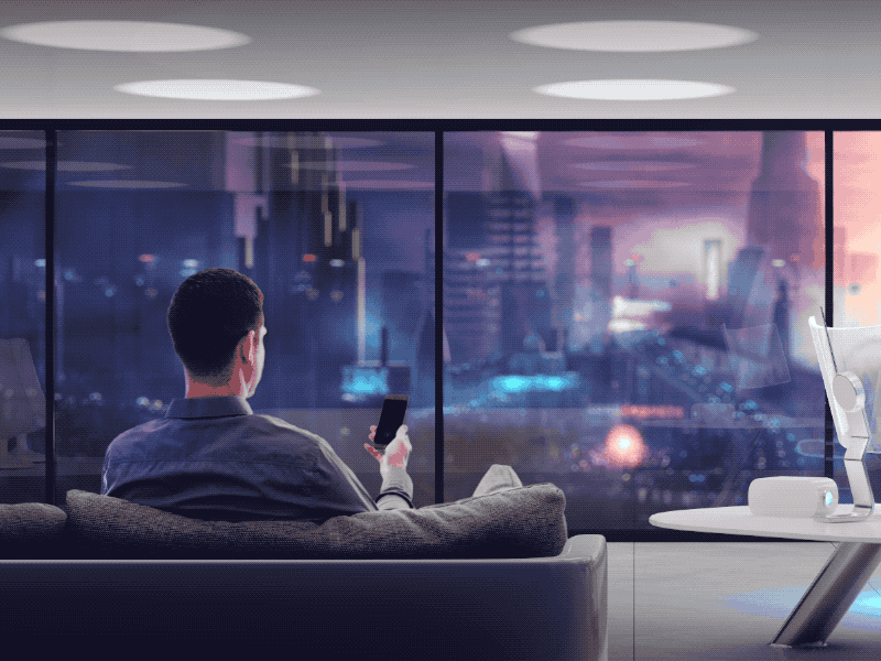 SAS FutureCity 3d animation cgi character design flat future gif technology type video