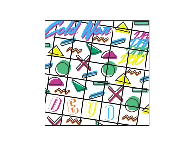 Cold War - Single of the Week 80s colors devo music offset screenprint shapes
