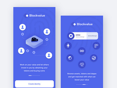 Onboarding Blockchain decentralised profile app app blockchain crypto decentralized digital id identity ui ux