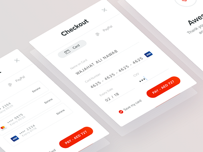 Payment Flow - Checkout card checkout credit mastercard payment paypal visa