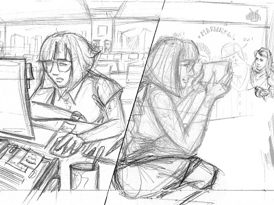 Serndip versus sketch girl handmade pencil serendipite serndip street art versus working girl