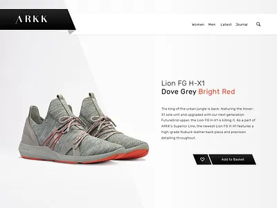 Arkk arkk copenhagen ecommerce minimal shop sneaker store webshop website
