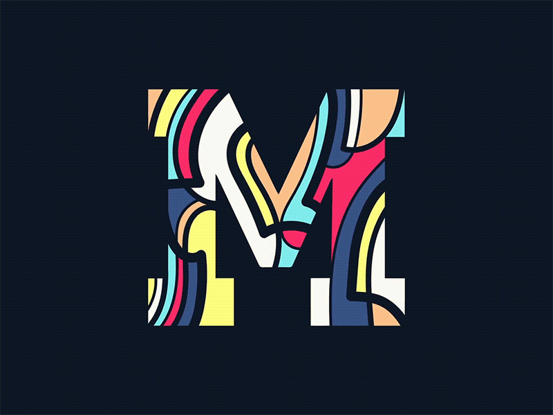 M - 36 Days of Type 36 days of type gif lettering m typography
