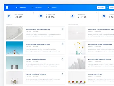 Item Lists - Saas Admin UI Kit business clean data finance graphs material minimal product saas web design website white