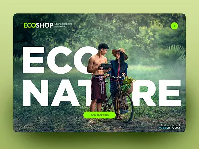 Eco nature eco landing page layout minimal nature