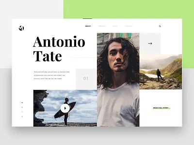 Visual Exploration_7 agency clean creatively design header interface landing page slider trendy ui