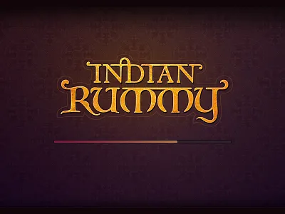 Indian Rummy Loading Screen art card game indian loading rummy screen ui