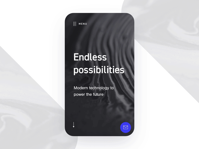 Floating contact form / made with InVision Studio