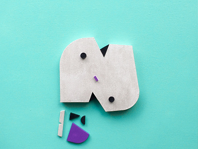 N for naive artwork character cute design graphic handmade illustration illustrator letter lettering minimal photography