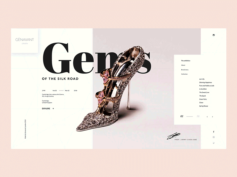 Genavant Landing Page designer fashion gem genavant landing photograph product shoes ui ux