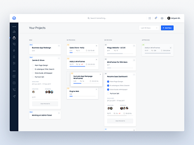Task manager (concept) business dashboard saas task team ui ux workflow