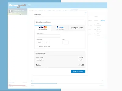 Different Payment Method payment paypal visa