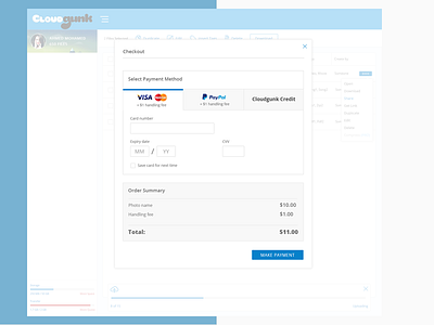 Different Payment Method payment paypal visa