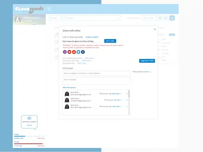 Sharing And Give Permission permission sharing ui